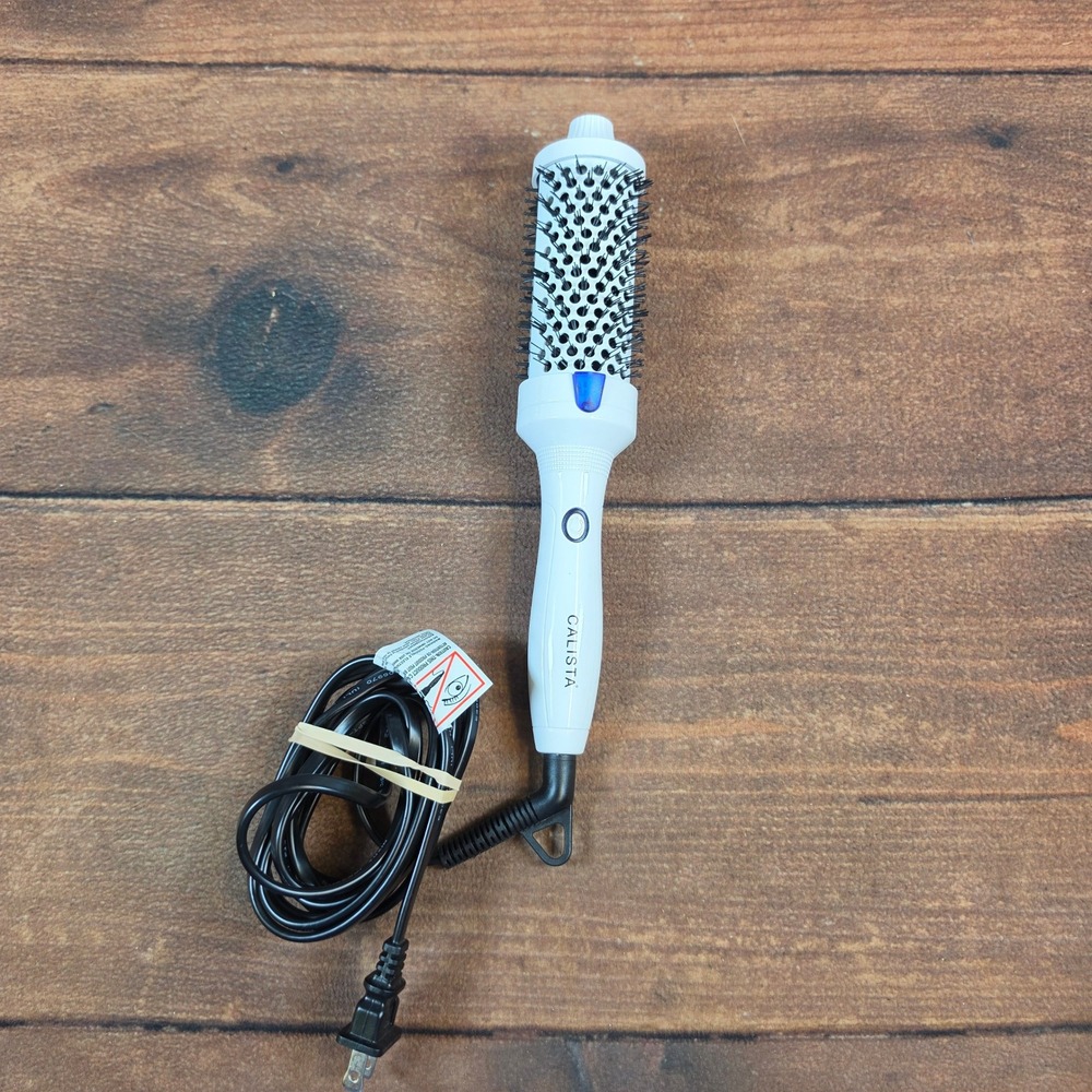 Calista StyleDryer Pro Hair Styling Brush Womens OS White Excellent Ceramic 35W